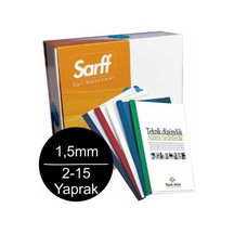 Sarff 1.5Mm Isısal Cilt Kapağı 2-15 Yaprak Kapasiteli 100 Lü Paket