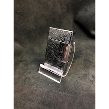 Nefis Koçbaşı Desen Metal Normal Alev Gümüş Renk Çakmak