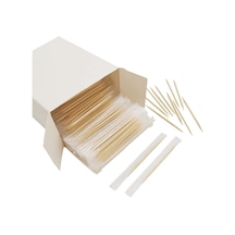 Jelatinli Bambu Kürdan 500'lü X 1 Paket Tek Kullanımlık Kürdan Şeffaf Jelatin 8 X 14 Cm