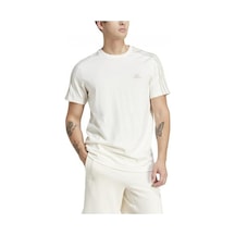 Adidas 3 Stripes Single Jersey Erkek Tişört Beyaz Is1337