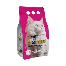Boncuk Bebek Pudrası Kokulu Topaklaşan Bentonit Kedi Kumu 10 L