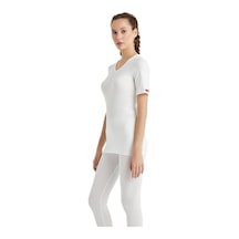 Blackspade V Yaka Kısa Kol Unisex Beyaz Termal İçlik C3t6n2o1 001