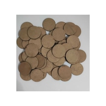 5 Cm Çapında 25 Adet Yuvarlak 3mm Mdf - Diğer
