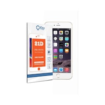 Apple Uyumlu iPhone 6 Plus Beyaz Tam Kaplayan 21D Ekran Koruyucu Cam (501178905) 20 Tl Fark Ile Apple Uyumlu iPhone Hızlı Şarj Kablosu