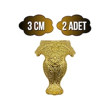 Lüx Metal Ayak Çeyiz Ve Hediye Kutusu Mobilya Ayağı 3cm Altın 2 Adet Altın
