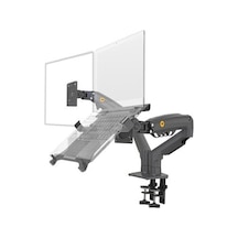 North Bayou Nb F160-fp Çift Kol Profosyonel 10-17" Monitör Tutucu Ve Laptop Standı
