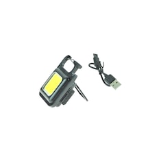 Feneri Şarjlı Mini Led Fener Cep Mıknatıs Magnetli