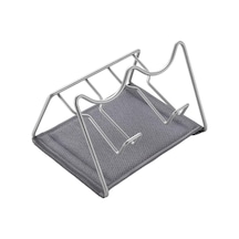 2 - Çift Şişe Rafı. Gri Renkte Polytherm Kaplama. Boyutlar 21x17x14 Cm Çok Renkli