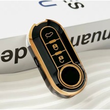 Fiat Punto Anahtar Kılıfı Siyah-gold