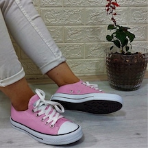 Fiyra 554 Pembe Kısa Unisex Sneaker Keten Spor Ayakkabı 001