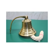 1 Adet Pirinç Duvara Asmalı Çan Dekoratif Duvar Çanı, Asma Çan, Brass Wall Bell, Ev Ve Bahçe Aksesuarı Ahşap
