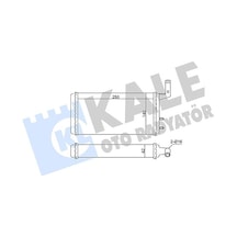 Kale Kalorıfer Radyatoru Fıat Tofas Murat 131 Sahın Dogan Slx 1.6 1974 Ve Sonrası Borulu-musluksuz Mekanık 250x140x42 Klr-0181832al