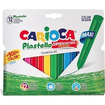 Carioca Pastel Boya Jumbo Üçgen Elle. Kir. Yıkanabilir 12 Li 42671 Çok Renkli