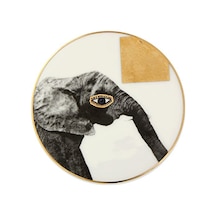 Porland Wild Life Elephant Bardak Altlığı 10 CM 04Alm006626 Çok Renkli