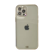 Apple iPhone Uyumlu 12 Pro Max Kılıf Liva Taşlı Silikon - Beyaz Bzsxx00 1