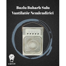 Usb Bağlantılı 3'ü 1 Arada Nemlendirici Mini Klima Fan 7 Renk Işıklı