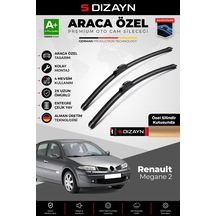 S-dizayn Renault Megane 2 Ön Cam Silecek Seti 2002-2006 Premium Araca Özel 60-45 Cm A+ Kalite