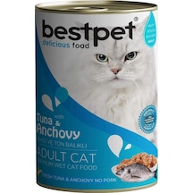 Bestpet Cat Wıth Tuna & Anchovy Gravy Yetişkin Konserve Kedi Maması 400 G