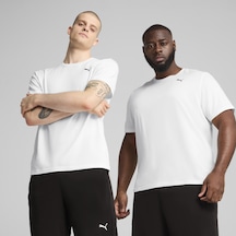 Puma M TAD ESS SOLID CAT Erkek  Beyaz Tişört