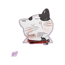 Zilli Parlak Kedi Tasması 1.2 CM x 30 CM