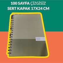 17x24 Cm Çizgisiz 100 Yaprak Plan Sert Kapak Telli Defter 60 Gr Beyaz Sayfa Yeşil 17x24 Cm Çizgisiz 100 Yaprak Plan Sert Kapak Telli Defter 60 Gr Beyaz Sayfa Yeşil