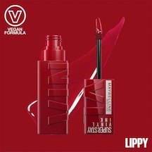 New York Super Ink Uzun Süre Kalıcı Likit Parlak Ruj 10 Lippy Abanoz