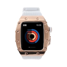 ​​​Apple Uyumlu  Watch 7 45 MM Kordon Metal Kasa Kordon 65