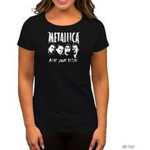 Metallica Aint Your Bitch Siyah Kadın Tişört