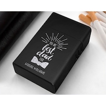 Bk Gift Kişiye Özel İsimli  Tasarımlı Siyah Metal Sigara Tabakası