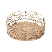 Suntek El Dokuma Rattan Sepet Çeşitli Eşyalar Meyve Ekmek M Kahverengi