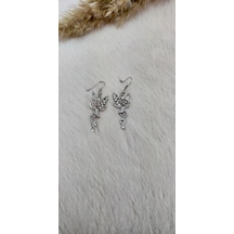 Yeni Moda Küpe Melek Kanadı Dans Peri Kız Tasarım Sallantılı Küpe Çok Renkli