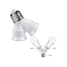 Ledx Dy-101 E27 Duy Çoğaltıcı Tek Duydan Çift E27 Lamba Bağlantısı