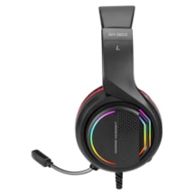 Xtrike Me GH-903 Oyuncu Kulaklığı RGB Işık Kulak Üstü Mikrofonlu Tasarım - ZORE-219214 Siyah