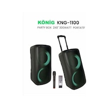 König Kng-1100 2x20 Cm 300 Watt Uhf Kablosuz El Mikrofonlu Aktif Kabin Hoparlör