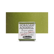 Schmincke Horadam Aquarell Artist Sulu Boya Olive Green Yellowish Yarım Tablet