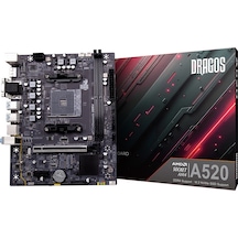 Dragos A520 D4 Sata,m2 Ddr4 4600mhz Usb 3.2 Hdmi Dp Ses G.lan Am4 Matx Anakart