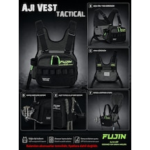 Fujin Aji Vest Tactical Khaki Balıkçı Çantası