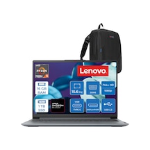 Lenovo IdeaPad Slim 3 15AMN8 82XQ00SFTXF10 R5-7520U 16 GB 1 TB SSD 15.6" Free Dos Dizüstü Bilgisayar + Zetta Çanta