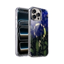 Onegif Apple İphone 16 Pro Max Uyumlu Desina Magsafe Kapak - Desen 7 Çok Renkli