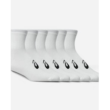 Asics 6 Pack Quarter Sock Beyaz Koşu Çorabı 3033c303-100