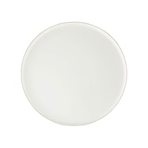 Porland Chopin Altın Yaldız Düz Tabak 6'lı 27cm Beyaz