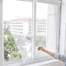Pencere Kapı Sinekliği Beyaz Tül Sineklik, Sivrisinek Ağı, Sinek Böcek Tutucu, Aparatlı Cam Sinek Teli, Kolay Montaj 130 150 Çift Cam