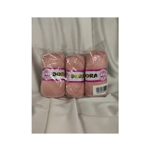 Dora Açık Pembe El Örgü İpi 3 Adet - Renk: 119