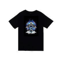 Stoned&Fame Blue Lock Anime Baskılı Unisex %100 Pamuk Siyah T-shirt SIYAH