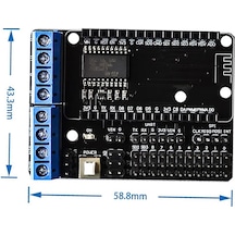 Alkatronik-Nodemcu L293D Shield Motor Sürücü Kablosuz Wifi Motor Kontrol