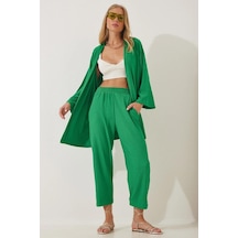 Trend Alisse Kimono Kadın Alt Üst Takım Yeşil