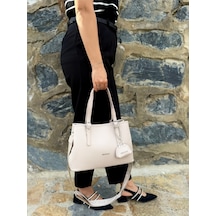 Just Polo Kadın Yeni Sezon Yumuşak Deri Ayarlanabilir Askılı Şık El Ve Omuz Çantası Shoulder Bag Taş