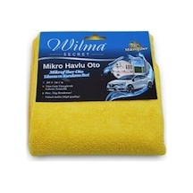 Mikrofiber Havlu- Büyük Boy 50 X 70 Cm- Sarı 4 Adet Şeffaf