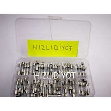 5x20 Cam Sigorta Seti 10x10 Toplam 100 Adet