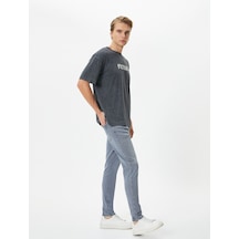 Koton Skinny Fit Kot Pantolon - Michael Jean İndigo Stone 4sam40154nd 4SAM40154NDFA6 İndigo - Taş